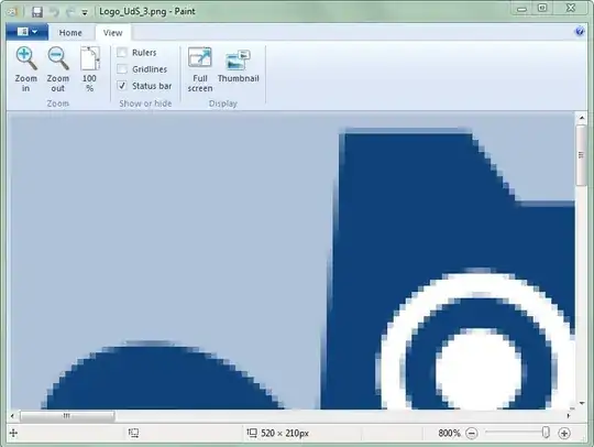 Actual image in Paint