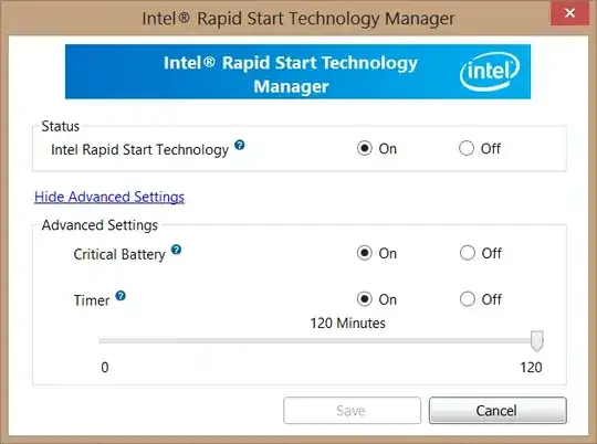 Intel RST screenshot