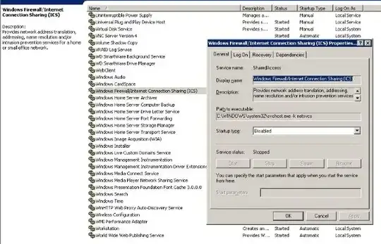 Active window in the taskbar