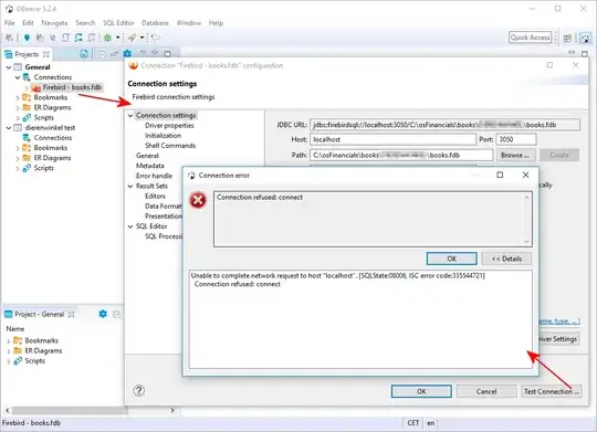 DBeaver cannot connect to Firebird database file