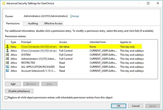 Advanced Security Settings