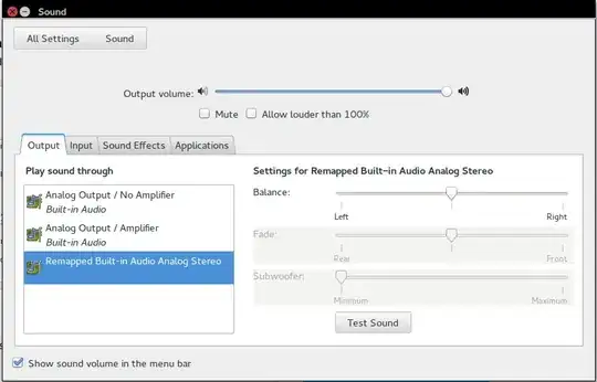 pulseaudio volume control window