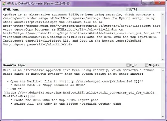 HTML to DokuWiki Screenshot