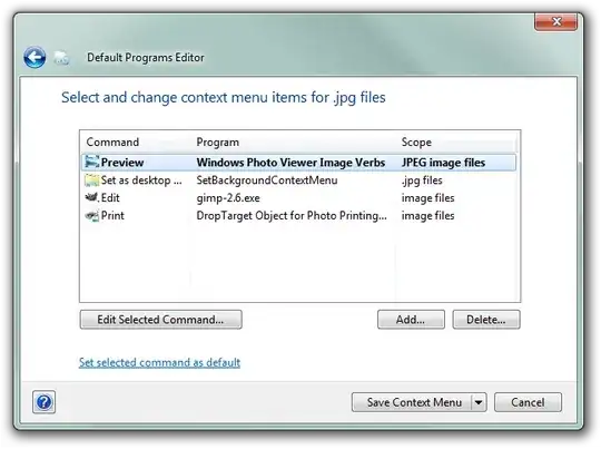 Default Programs Editor Context Menu Editing