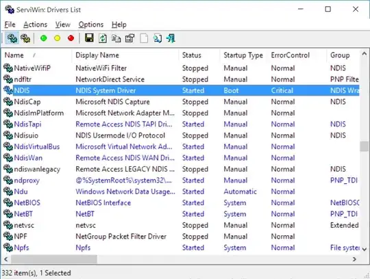 screenshot of ServiWin