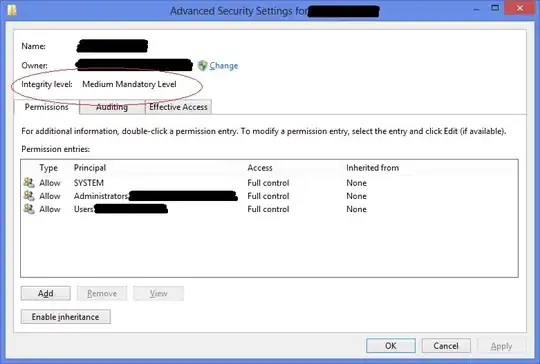 Screenshot of Links-location dialog