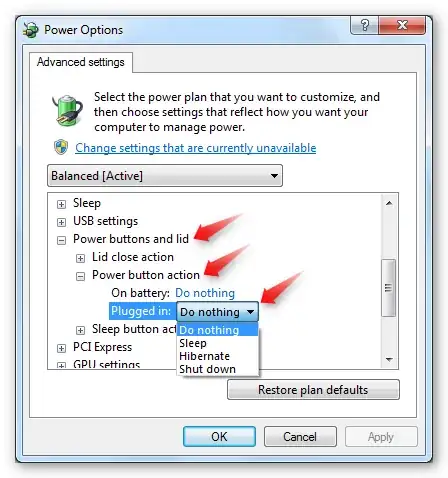 Screenshot of the adapter settings