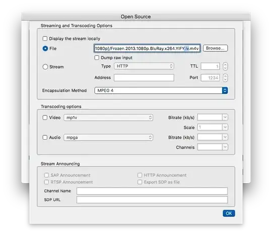 output stream options