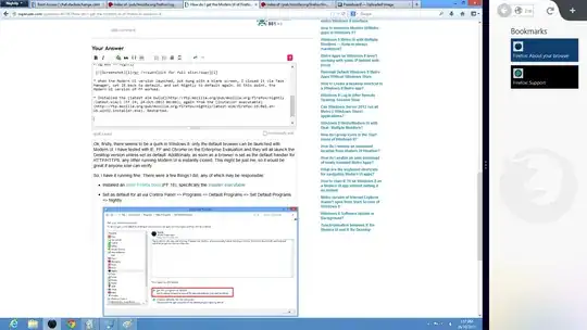 Screenshot of FF Modern UI, snapped