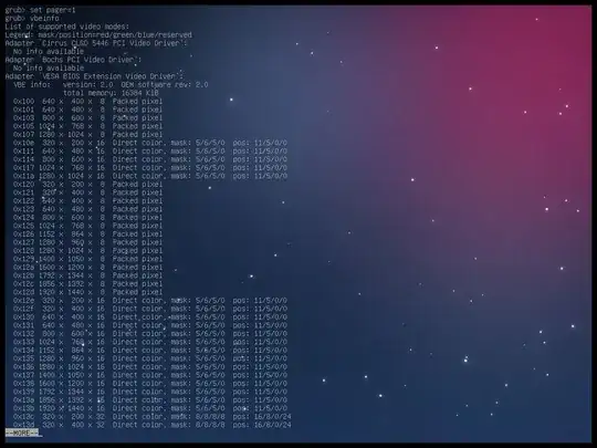 GRUB 2 shell: set pager=1, and the output will be paused after each screenful