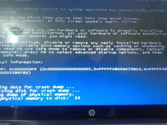 BlueScreen of Death - 0x000000F4