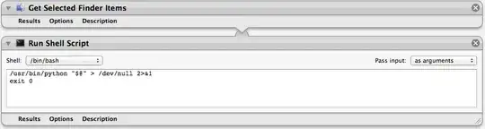 Automator workflow for pythonw