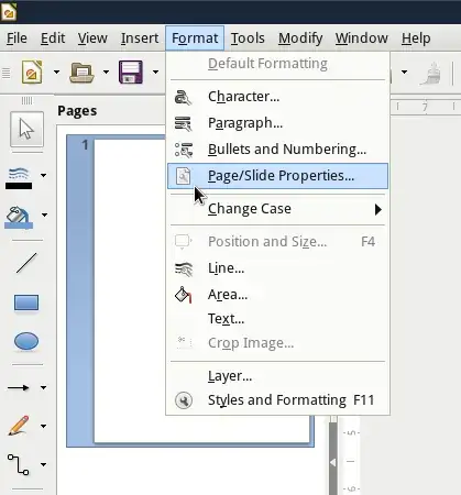 Format Page/Slide Properties...