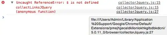 screenshot of extension error in Chrome dev tools
