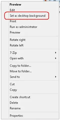 Set as background image