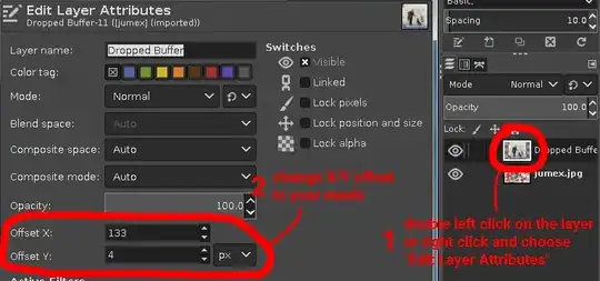 Edit Layer X/Y Offsets Attributes