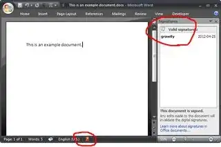 Word 2007 screenshot