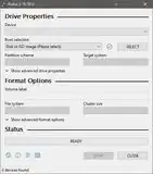 Rufus - missing option to display the download button
