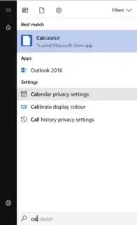 Calculator icon missing, other icons showing