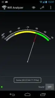 Screenshot of "Wifi Analyzer"