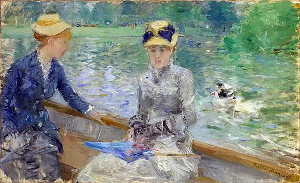 Summer's Day; by Berthe Morisot; 1879; oil on canvas; 45.7 cm × 75.2 cm; National Portrait Gallery (London)